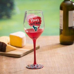 Evergreen Houston Texans, 17oz Boxed Stemware - 1 of 4