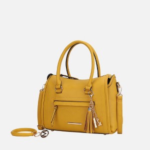 MKF Collection Valeria Vegan Leather Women's Satchel Bag with Keyring by Mia K - 1 of 4