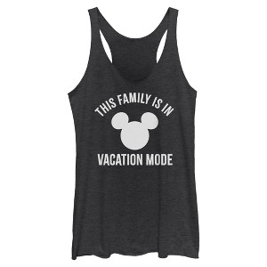 Womens Mickey & Friends This Family is in Vacation Mode Racerback Tank - 1 of 4