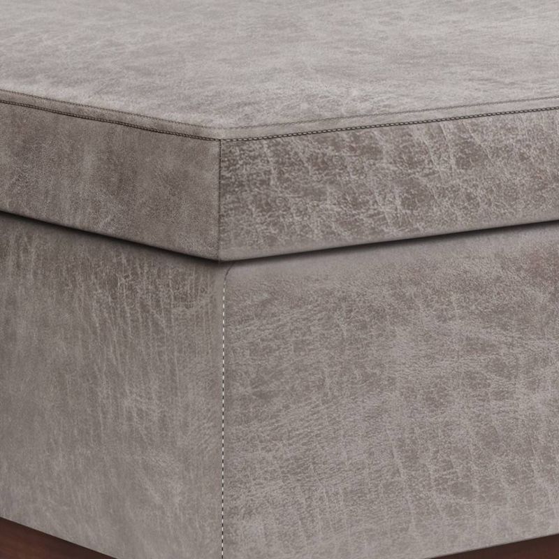 Large Ethan Lift Top Coffee Table Storage Ottoman - WyndenHall, 4 of 11