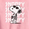 Boys' - Peanuts - Snoopy Rock Name Repeat Graphic Long Sleeve Fleece Sweatshirt - 2 of 4