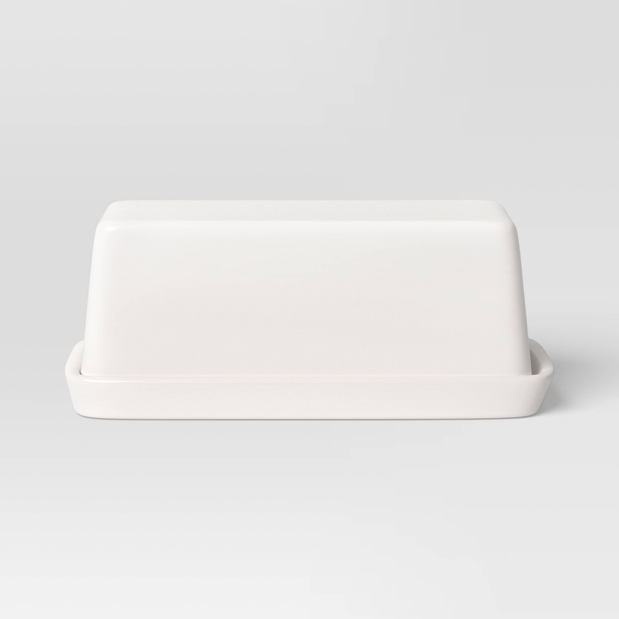 Stoneware Butter Dish White - Threshold™