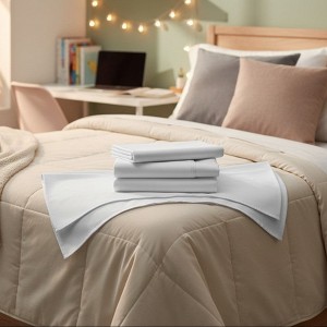 GDB Collection T-210 White Poly/Modal Blend Sheetings By Rifz Textiles - 1 of 2