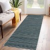 TackView Rug Washable Runner Rugs Modern Stripes Area Rug for Entryway Hallway Bedroom Bedside Non Slip Stain Resistant - 2 of 4