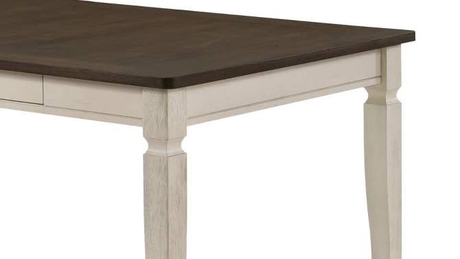 78&#34; Fedele Dining Table Weathered Oak/Cream Finish - Acme Furniture, 2 of 7, play video