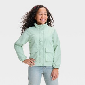 Girls' Solid Fashion Jacket - art class™ Garnish Green - 1 of 3
