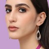 SOHI Women's Silver Bling Drop Earrings - 3 of 3