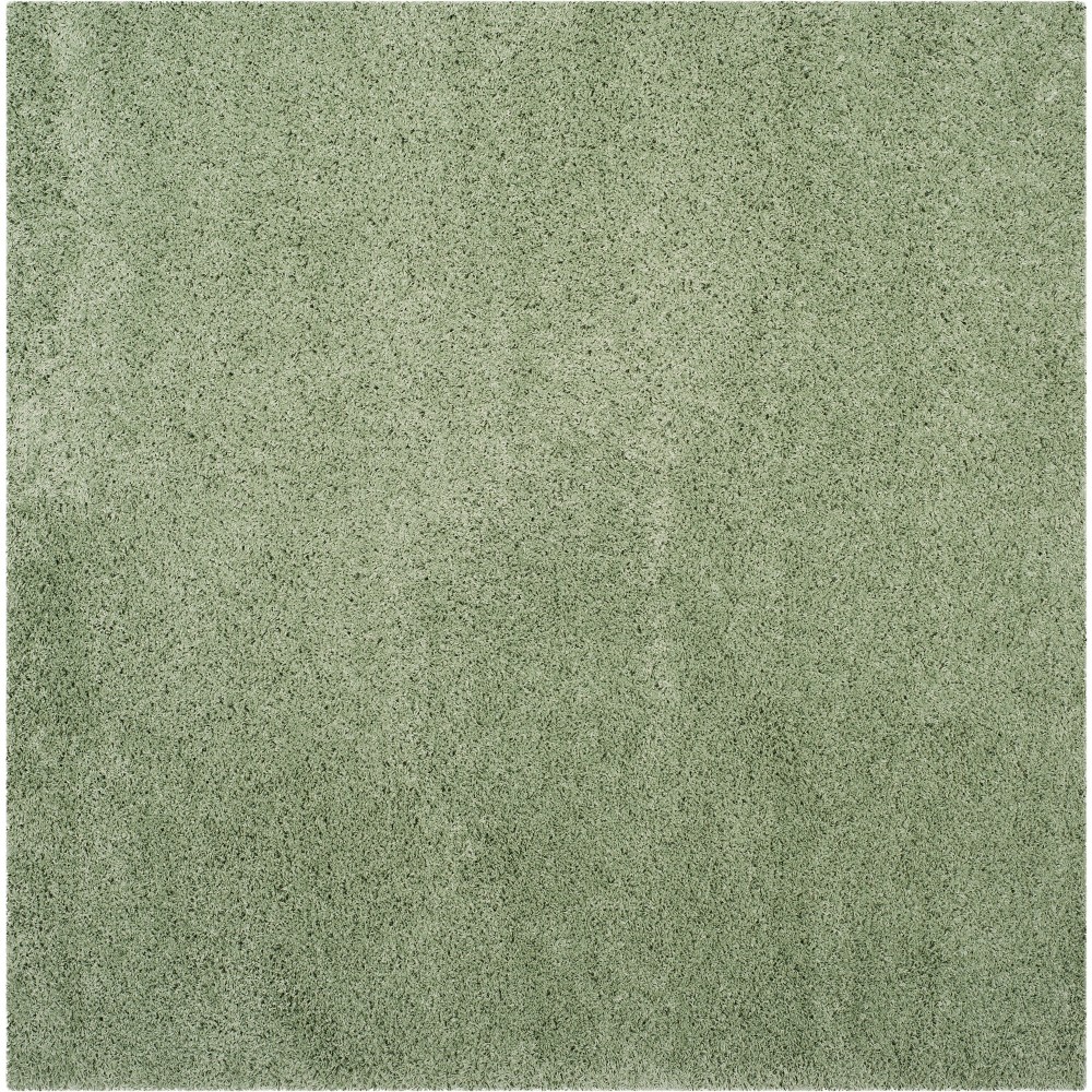 6'7inX6'7in Rayan Solid Loomed Square Area Rug Light Green - Safavieh