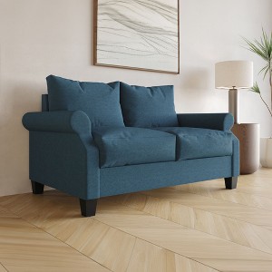 ChaletPosh Linen Love Seat - 1 of 4