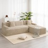 110" Cloud Sectional Sofa Upholstered Couch Free-combined Sofa for Living Room, Beige - 3 of 4