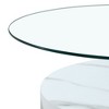 GlasFlength Coffee Tables, Chic and Versatile, Modern and Classic Designs for Every Home, Suitable for Living Room, White,47”*29.5”*16.7" - 2 of 4