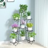 Artloge 9 Tiers Tall Flower Plant Stand Heavy Duty Display Shelf Pots Herb Holder Rack Adjustable with Non-slip Foot Pad - 4 of 4