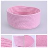 Unique Bargains Handcrafted Odorless Cotton Rope Chic Appearance Storage Basket 1 Pc - 3 of 4