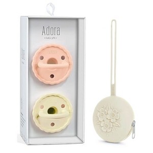 La’dore Baby Pacifier & Case Set – BPA-Free Silicone Soother for Teething Relief + Portable Pacifier Holder for Travel & Storage - 1 of 4