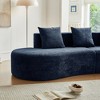 GDFStudio Mara 109'' Modern 5-Seater Curved Velvet Upholstered Sectional Sofa - 3 of 4