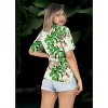 HAPPY BAY Women's Button Down Blouses Holiday Summer Party Short Sleeve Vacation Button Up Blouse Shirt Blouses Dress Hawaiian Shirts - 3 of 4