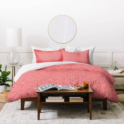 Mirimo Celebration Coral Duvet Set - Deny Designs