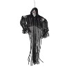 Morris Costumes 4 ft Hanging Animated Skeleton Robed Reaper Decoration - Black - 2 of 2