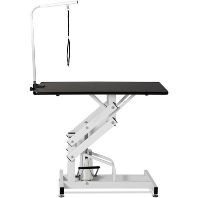 VisioGear 42.5" Dog Pet Grooming Table with Adjustable Height and Arm, Pet Dog Cat Grooming Table, Black, 42.5"*23.5"*67"