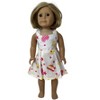 Doll Clothes Superstore Red & Yellow Heart Print Glitter Sundress – Fits 18-Inch Girl Dolls - 3 of 4