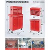 Professional 5-Drawer Tool Chest on Wheels, Rolling Tool Storage Cabinet, Portable Garage Organizer for Mechanics & Home Use - 3 of 4