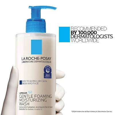 La Roche Posay Lipikar AP+ Face Wash - 13.52 fl oz: Moisturizing, Paraben-Free, For Sensitive, Very Dry Skin