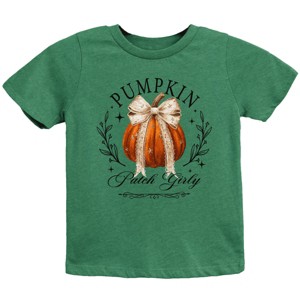 Coquette Pumpkin Patch Girly - Youth Short Sleeve Graphic T-Shirt and Toddler Short Sleeve Graphic T-Shirt - 1 of 3
