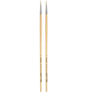 da Vinci TOP-ACRYL White Brush, Synthetic, Acrylic & Oil, Round, Series 7782, Size 4, Pack of 2 - 1 of 3