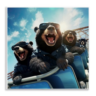 Stupell Industries Bears on Rollercoaster Wall Plaque Art