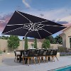 PURPLE LEAF 10' X 13' Patio Umbrella Outdoor Rectangle Umbrella Silvery Cantilever Outdoor Umbrella for Garden Deck Pool Patio - 2 of 4