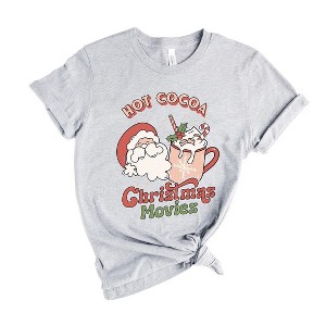 Simply Sage Market Retro Hot Cocoa Christmas Movies Short Sleeve Tee - 1 of 4