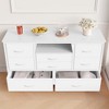 8-Drawer LED Dresser Stand with Outlet for 55'' TV, Storage Chest for Living Room & Entryway, Dresser Organizer with 22 Light Modes - 4 of 4