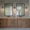 ALOADECOR Farmhouse Raindrop Glass Wall Light Rustic Industrial Teardrop Bathrooom Vanity Light(2-Pack) - 2 of 4