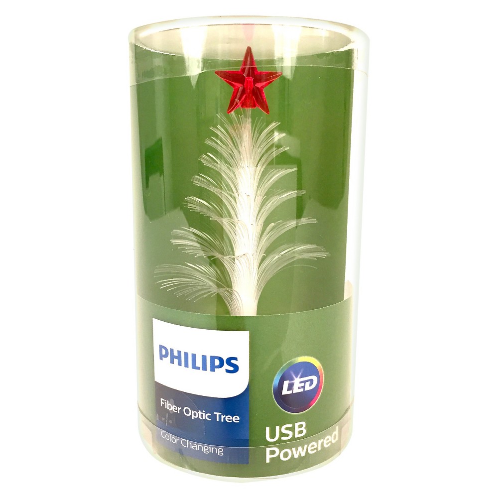 UPC 741895263698 Philips Lit LED Fiber Optic White Tree with Star upcitemdb