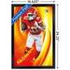 Trends International NFL Kansas City Chiefs - Isiah Pacheco 24 Framed Wall Poster Prints - 3 of 4