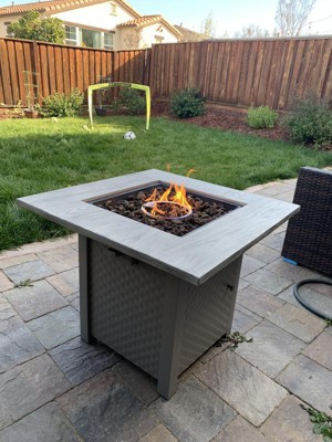 Threshold outdoor store gas fire table