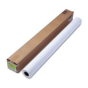 HP DesignJet Inkjet Large Format Paper, 6.6 mil, 42" x 100 ft, Coated White - 1 of 1