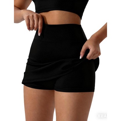 Women's Sport Skirt Breathable Mini Yoga Skirts Slim Fit Running Fitness Tennis