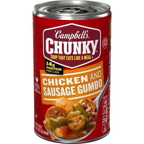 Campbell's Chunky Chicken & Sausage Gumbo Soup - 18.8oz - image 1 of 4