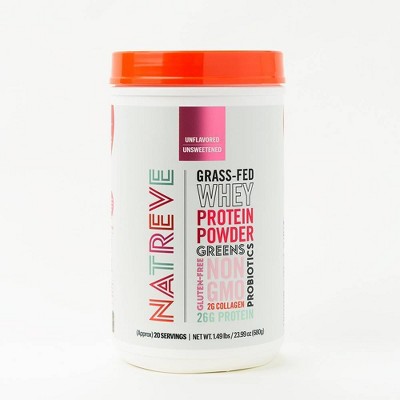 Natreve Whey Protein Powder - Unflavored - 23.8oz
