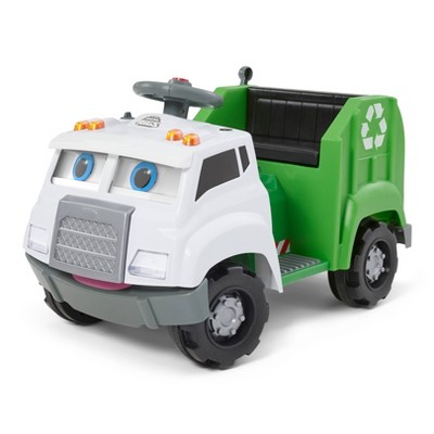 Photo 1 of (READ NOTES) Kid Trax 6V Real Rigs Recycling Truck Interactive Powered Ride-On - Green/White