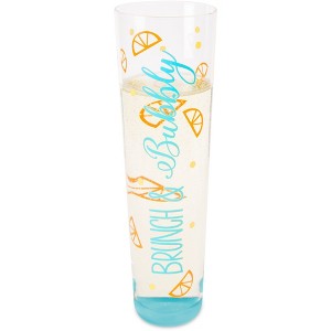 Pavilion Gift Company - Brunch & Bubbly - 8 oz Stemless Champagne Flute - Drinkware - 1 of 4