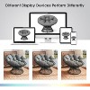 NicBex Ergonomic Accent Chair Swivel Chair with 360 Degree Rattan Chair with Cloud Thick Density Fabric Cushion for Living Room, Bedroom - 2 of 4