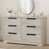 6/7 Drawer Dresser for Bedroom, Wooden Chest of Drawers Double Dresser Organizer with Embedded Handles - 2 of 4