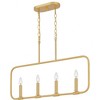 Quoizel Lighting Abner 4 - Light Chandelier in  Aged Brass - 3 of 4