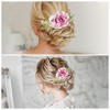 Unique Bargains Women's Simulated Flowers Side Comb 1 Pc - 4 of 4