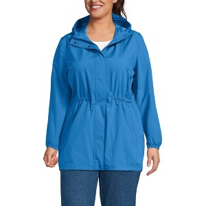 Lands' End Women's Squall Packable Waterproof Raincoat - 1 of 4