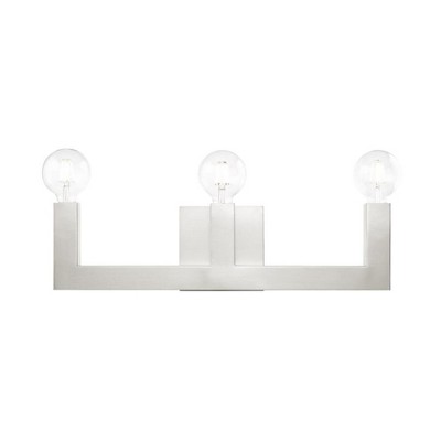 Livex Lighting Solna 3 - Light Vanity in  Brushed Nickel