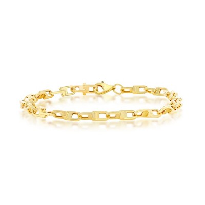 Classic Gold 14K Yellow Gold U-Link Design Bracelet - Gold - 7.5 Inch
