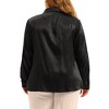 Agnes Orinda Women's Plus Size Satin Formal Work Outfits Elegant Long Sleeve Shirts - 4 of 4